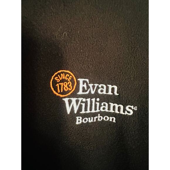 EDDIE BAUER Black Men’s 1/2 Zip Up Microfleece Evan Williams Logo Jacket sz XL - Picture 6 of 9